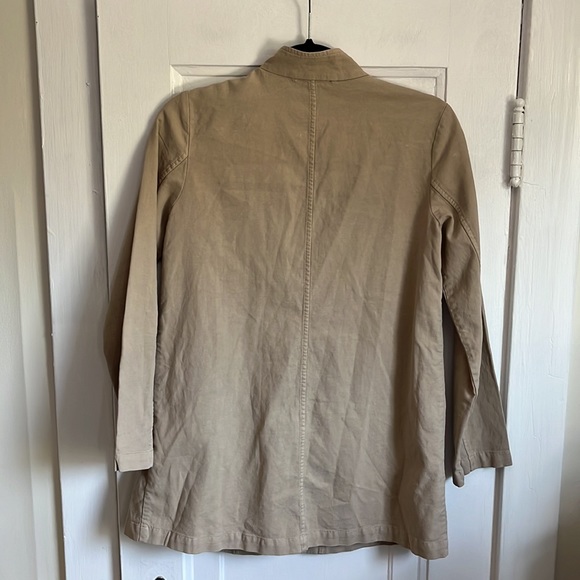 Eileen Fisher Organic Cotton Hemp Stand Collar Jacket - Picture 7 of 10